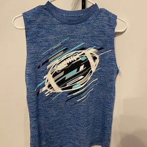 Tel Gear blue football tank top.